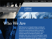 Tablet Screenshot of hbwresources.com